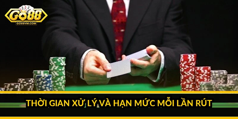 Thời gian xử lý và hạn mức mỗi lần rút